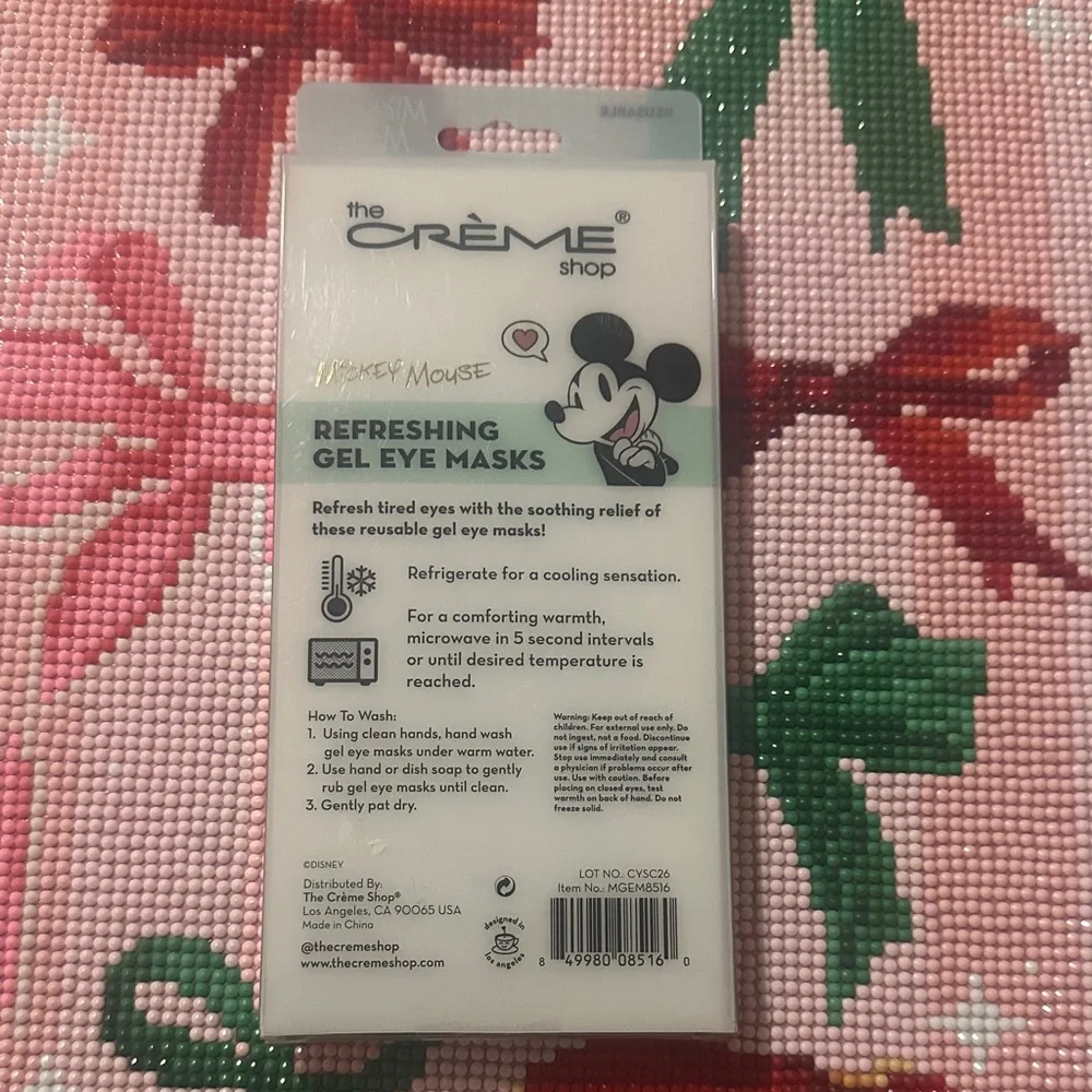 The Crème Shop Mickey Mouse Gel Eye Masks - Gold